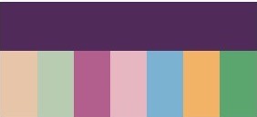Сочетание фиолетового цвета