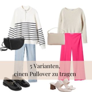 5 Varianten, einen Pullover zu tragen Pullover zu tragen