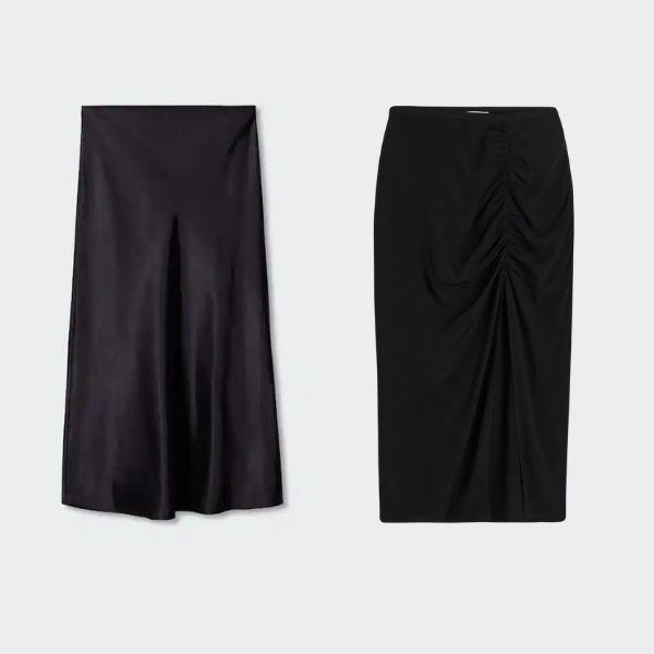 Черная юбка летом