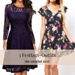3 Festtags-Outfits, die veraltet sind 3 Festtags-Outfits, die veraltet sind