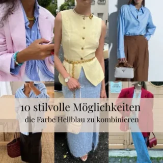 10 stilvolle Möglichkeiten, die Farbe Hellblau zu kombinieren 10 stilvolle Möglichkeiten, die Farbe Hellblau zu kombinieren