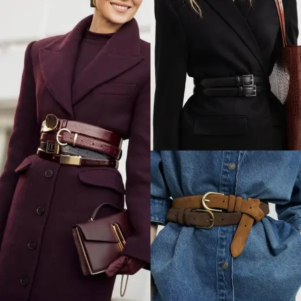 несколько ремней Mehrere Gürtel 9 Trends für den Herbst 2025