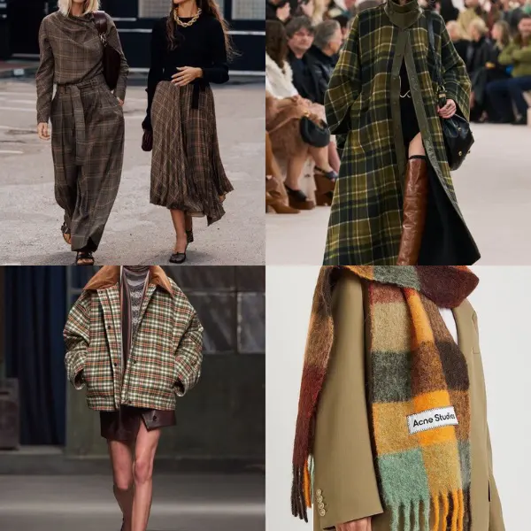 принт клетка Karo-Mantel 9 Trends für den Herbst 2025
