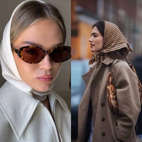 шелковый платок, Bild Seidentuch TOP 5 Mützen für Damen für den Herbst 2025