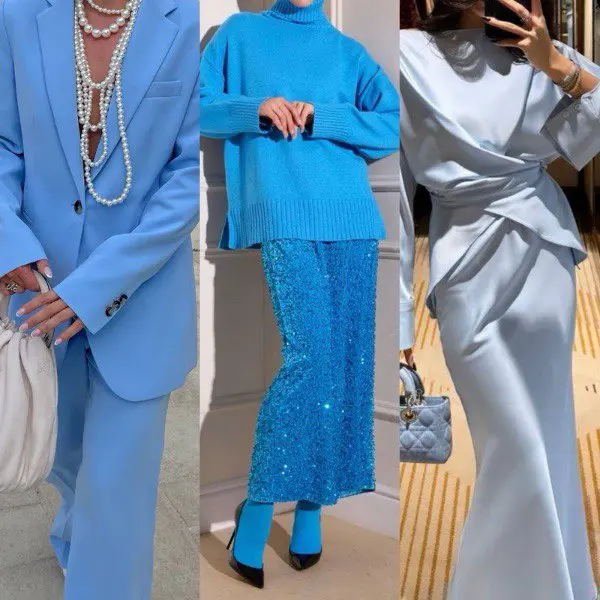 Голубой в образах, Blau in Outfits Festliche Damen Outfits für Weihnachten & Silvester 2025/26
