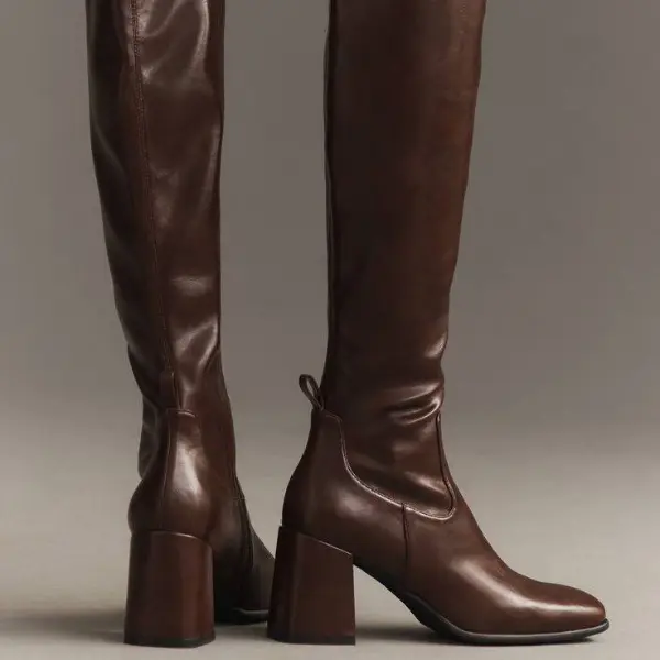 сапоги с квадратным каблуком, Stiefel mit eckigem Absatz Schuhtrends Herbst–Winter 2025/2026