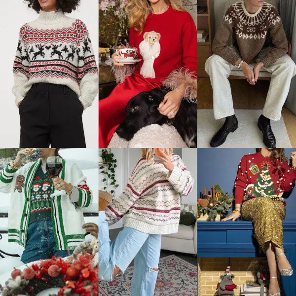 Новогодний свитер , Weihnachtspullover Was trägt man zu Weihnachten und Silvester zu Hause