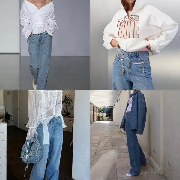 Белый + деним, Weiß + Denim Trendfarbe 2026 - Cloud Dancer