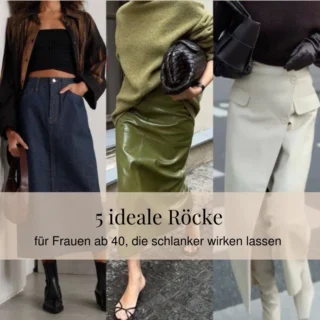 5 ideale Röcke für Frauen ab 40, die schlanker wirken lassen 5 ideale Röcke für Frauen ab 40, die schlanker wirken lassen