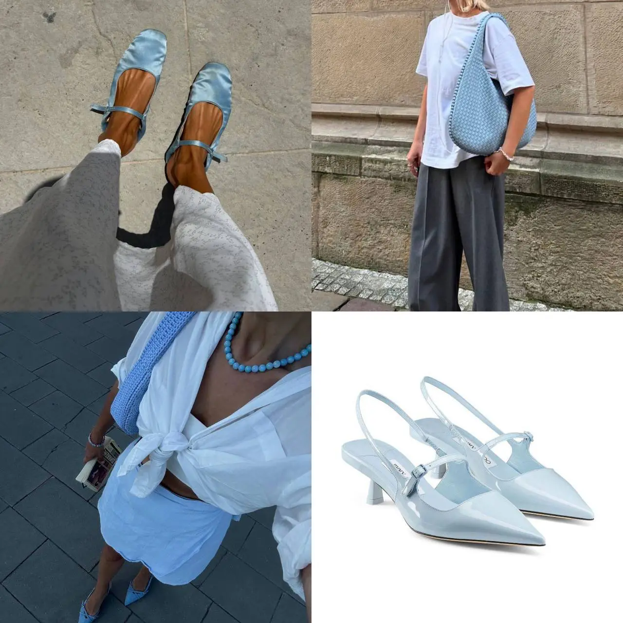 Аксессуары в голубом оттенке, Accessoires in Eisblau Eisblau – die Schlüsselfarbe 2026 und wie du sie stilvoll kombinierst