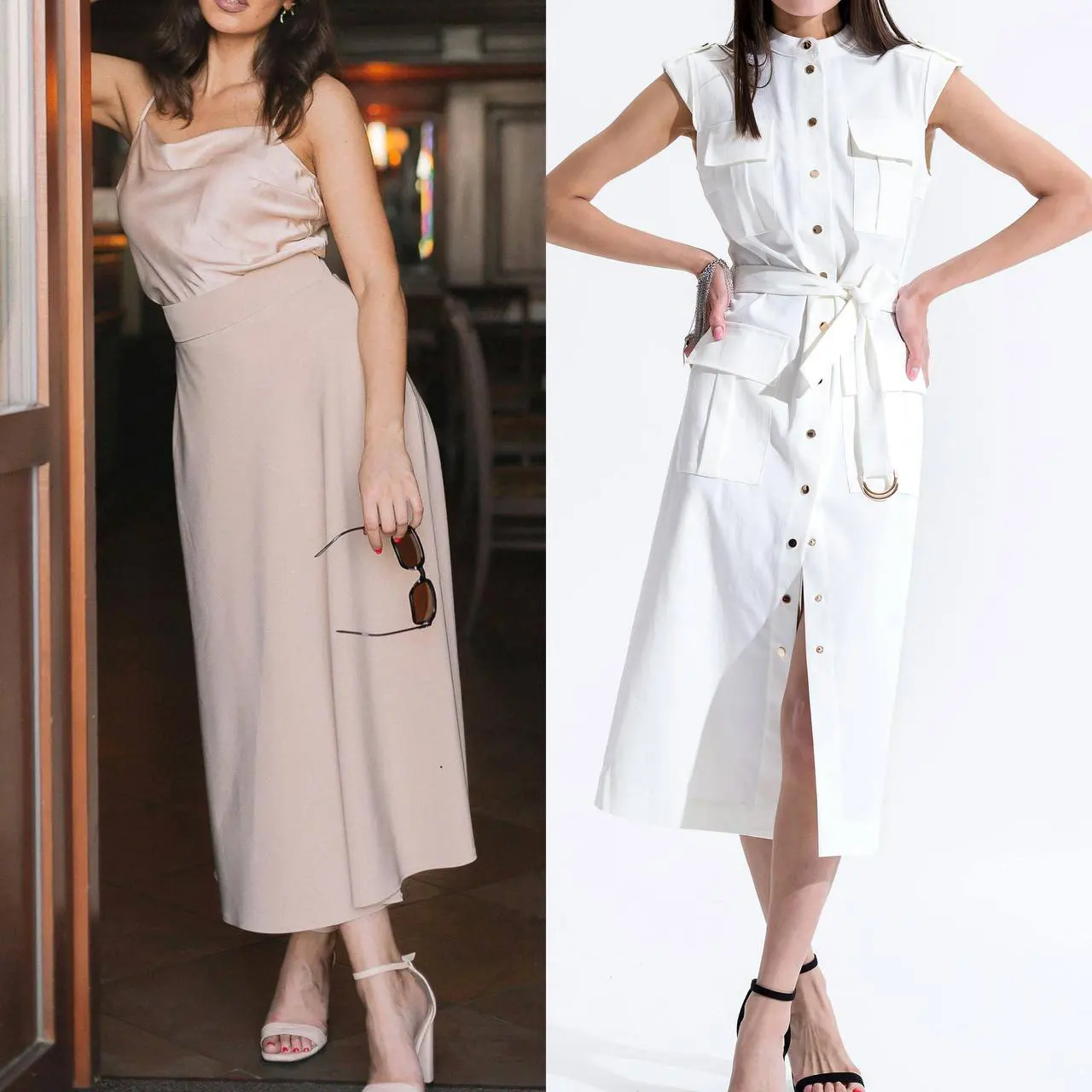 Летние платья, Sommerkleider Büro Outfits im Sommer