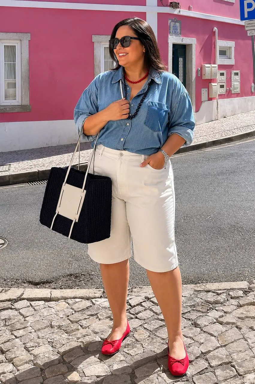 Der richtige Schnitt - Правильный крой шорт Welche Shorts machen schlank? Styling-Tipps für Plus Size