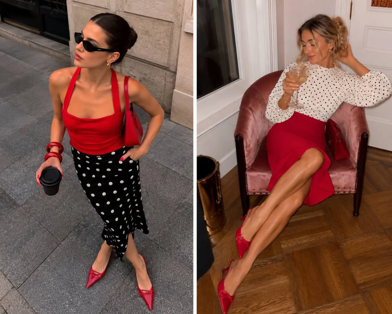 Красный с горохом, Rot und Polka Dots Polka Dots kombinieren: 5 stilvolle Outfit-Ideen für einen modernen Look