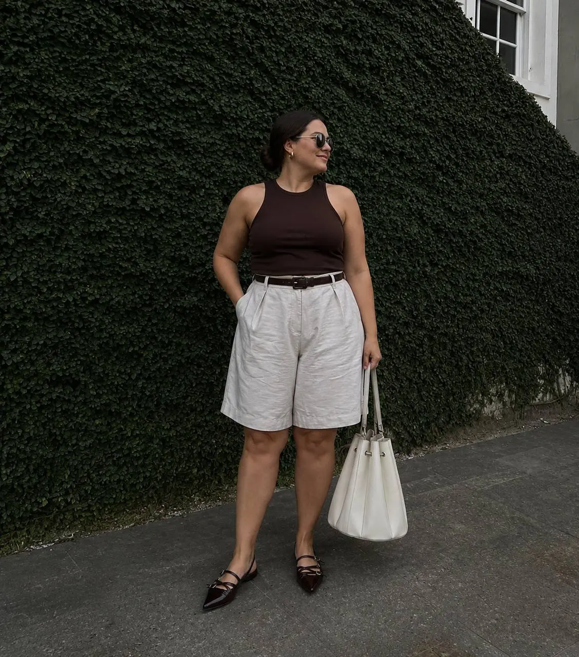 Leinen und Baumwolle - Стилизация шорт Welche Shorts machen schlank? Styling-Tipps für Plus Size