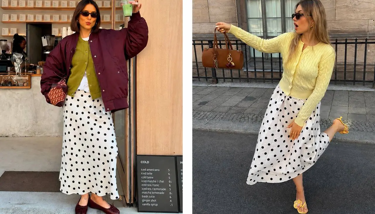 Миди в горох, Midi-Rock mit Polka Dots Polka Dots kombinieren: 5 stilvolle Outfit-Ideen für einen modernen Look
