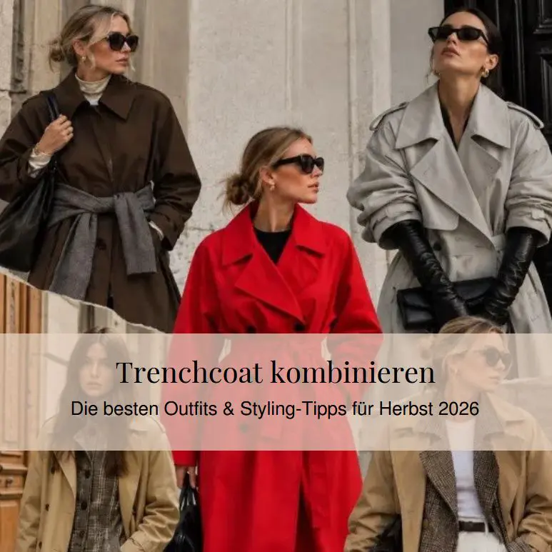 Trenchcoat kombinieren im Herbst 2026: Entdecke moderne Outfits, Trendfarben, passende Schuhe und Styling-Tipps für Damen – von klassisch bis modern.