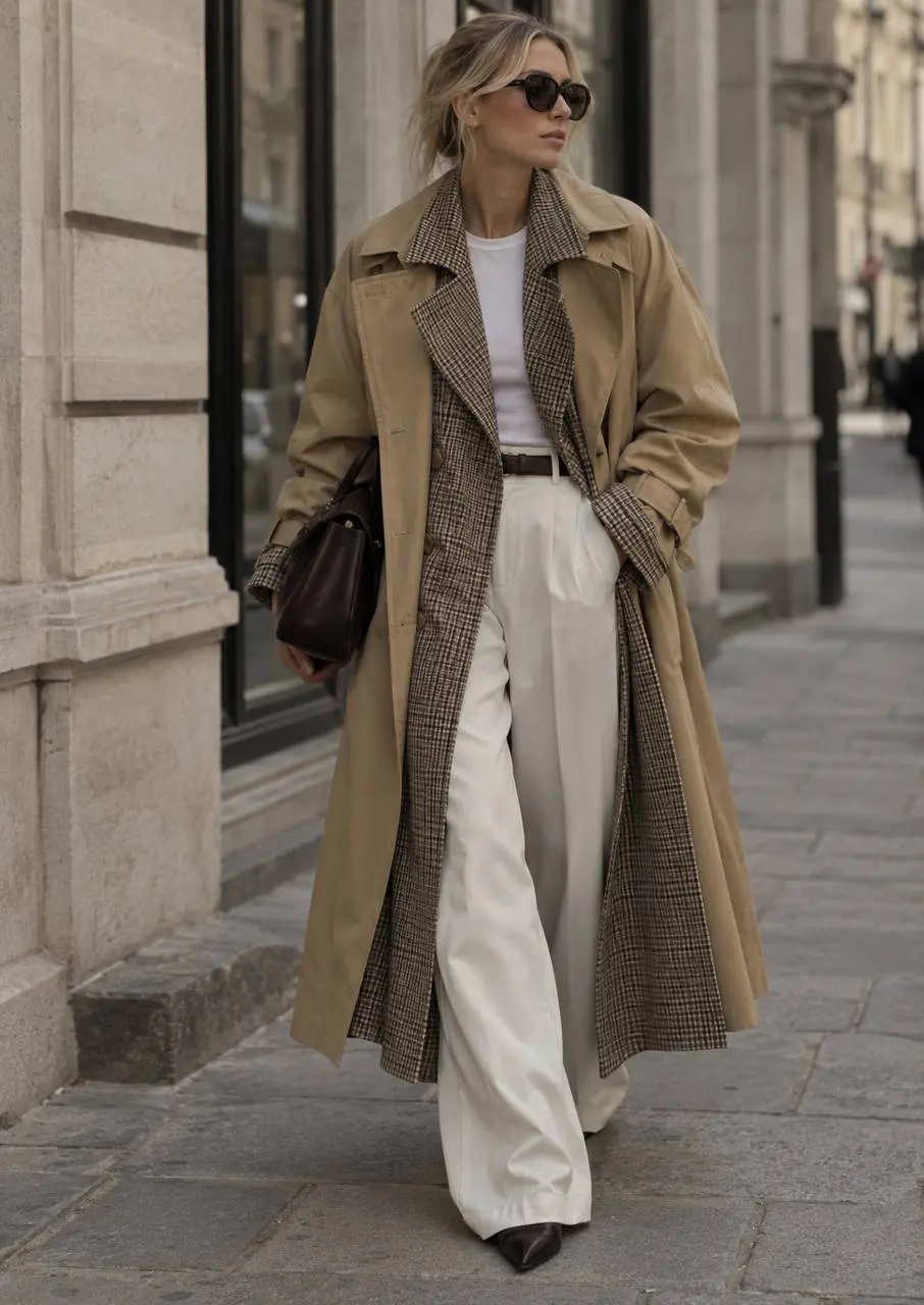 Тренч с принтом, Trenchcoat Layering Trenchcoat kombinieren: Die besten Outfits & Styling-Tipps für Herbst 2026